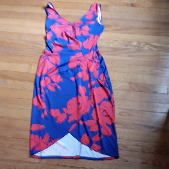 Bokd Elements Red & Blue Cut- to-Curve Tank Dress ■ Size XS - Picture 1 of 10